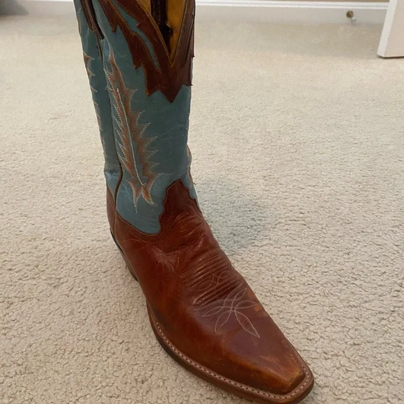 Womens Tony Llama leather cowboy boots - Picture 4 of 9